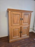 massief blank eiken televisiekast, Ophalen, Gebruikt, 100 tot 150 cm, Klassiek