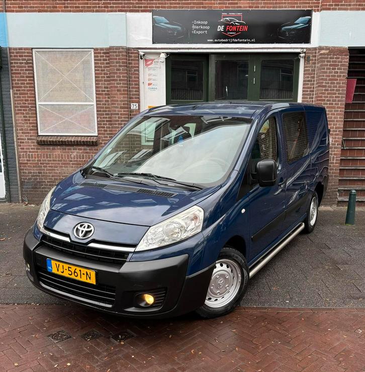 Toyota Proace 2.0 D Dubbel Cabine 2014 6-Pers/Airco/Boekjes, Auto's, Bestelauto's, Bedrijf, Airconditioning, Centrale vergrendeling
