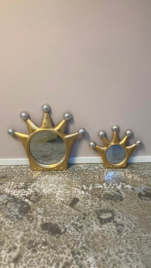 Kroon spiegel 2x, Ophalen of Verzenden, Zo goed als nieuw, Rechthoekig, Minder dan 100 cm