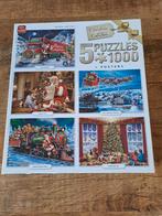 Kerst Puzzel Collectie van King - 5x1000 stukjes, Ophalen of Verzenden, 500 t/m 1500 stukjes, Nieuw, Legpuzzel