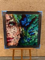 Martouche Emerals eye 100x100 canvas met baklijst, Antiek en Kunst, Kunst | Schilderijen | Abstract, Ophalen