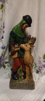 1125 Prachtig beeld van de Heilige Hubertus - gips, Ophalen of Verzenden, Zo goed als nieuw, Beeld(je), Christendom | Katholiek