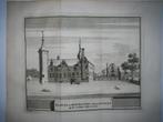 21/ Haarlem Huis te Heemstede Kopergravure 1736, Antiek en Kunst, Kunst | Etsen en Gravures, Ophalen of Verzenden