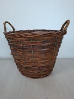 Ronde, rieten mand met hengsel, diameter 35 cm, Ophalen, Mand, Rond, Zo goed als nieuw