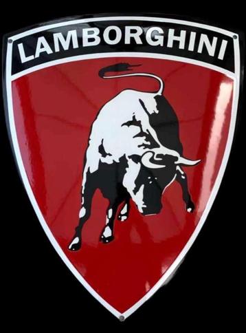 Lamborghini Bord Schild Logo Embleem Emaille Formule1 beschikbaar voor biedingen