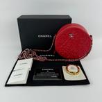 Chanel ronde camelia crossbody tas authentiek, Ophalen of Verzenden, Zwart, Leer