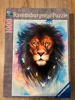 Ravensburger puzzel 1000 stukjes Majestueuze leeuw, Ophalen of Verzenden, 500 t/m 1500 stukjes, Zo goed als nieuw