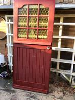 Voordeur met kozijn en glas 93x211,5 cm, Doe-het-zelf en Verbouw, Deuren en Horren, Gebruikt, 80 tot 100 cm, Ophalen of Verzenden