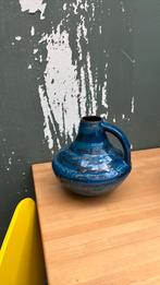 Blauwe vaas, Huis en Inrichting, Woonaccessoires | Vazen, Blauw, Ophalen of Verzenden, Minder dan 50 cm, Glas