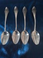 Vier antieke zilveren waaier lepeltjes, Ophalen of Verzenden