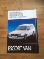 Autofolder/Brochure  Ford  Escort  Van - Koerier - Pick - up, Nieuw, Ophalen of Verzenden, Ford