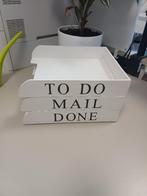 3x postbak / lectuurbak, hout, nette staat, 3=€2,-!, Ophalen of Verzenden, Gebruikt