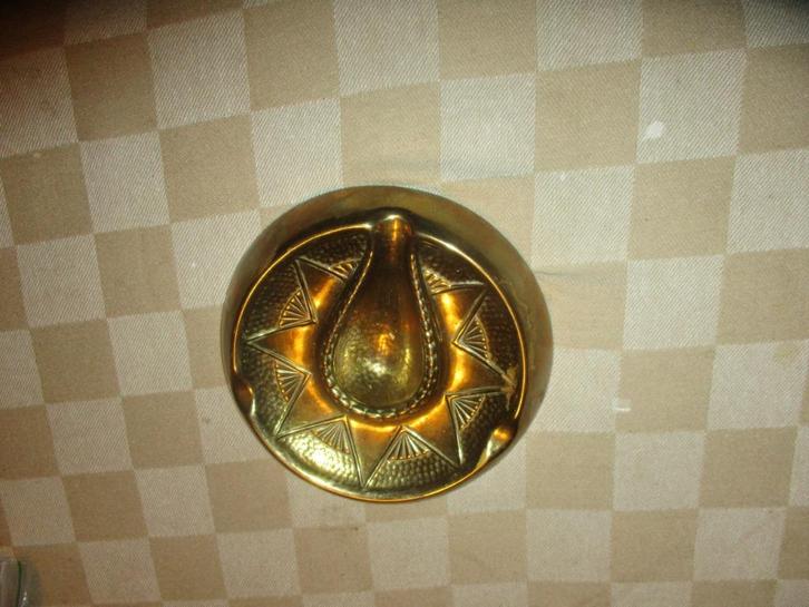 koperen asbak antiek fraai mooi, Antiek en Kunst, Antiek | Koper en Brons, Ophalen of Verzenden