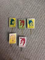 Vintage Indianen Reclamepins (5 stuks), Verzenden, Gebruikt, Figuurtje, Speldje of Pin