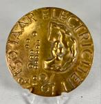 150 jaar electriciteit penning, Ophalen of Verzenden, Brons