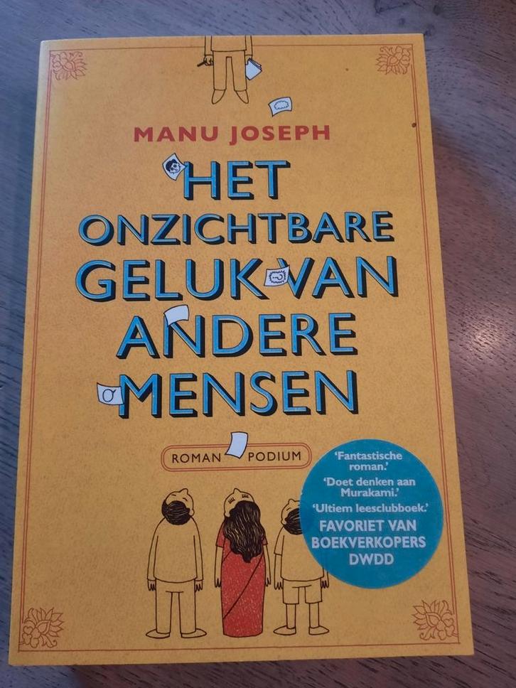 Manu Joseph - Het onzichtbare geluk van andere mensen, Boeken, Literatuur, Zo goed als nieuw, Ophalen of Verzenden