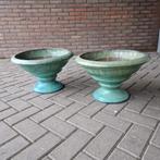 2 vintage chinese potten bloembakken schalen op voet planten, Kolibrivintagehal@gmail.com, Gebruikt, Aaldertgeertsstraat 43 Olst
