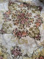 Vintage Kleed Tapijt met Bloemenmotief, Ophalen, Gebruikt, 100 tot 150 cm, Vierkant