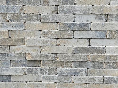 Antieke getrommelde waalformaat stenen - Musselkalk, Tuin en Terras, Tegels en Klinkers, Nieuw, Klinkers, Beton, 10 m² of meer