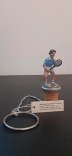 Handcrafted Solid Pewter Collectables wijn stopper tennis !, Ophalen of Verzenden
