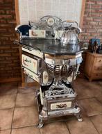 Driehoek platte buis kachel van 1900, Huis en Inrichting, Kachels, Ophalen, Zo goed als nieuw, Hout, Houtkachel