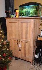 Teakhouten computerkast, Ophalen, Gebruikt, 70 tot 120 cm, Modern