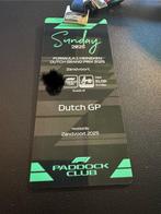 SUNDAY GRANDPRIX Zandvoort - PADDOCK CLUB, Tickets en Kaartjes, Eén persoon