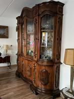 TE KOOP AANGEBODEN UNIEKE KAST. NOTENKLEUR, Antiek, Gebruikt, Overige kleuren, 200 cm of meer