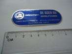 sticker oud DE BOER Aandrijftechniek motor leeuwarden fries, Verzenden, Zo goed als nieuw, Bedrijf of Vereniging