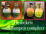 Mancave Cafe setje RVS Heineken wandlampen Compleet, Ophalen of Verzenden, Nieuw, Overige typen, Heineken