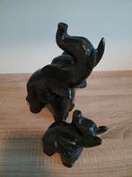 Massief marmeren olifanten,NIEUWSTAAT!, Antiek en Kunst, Ophalen of Verzenden