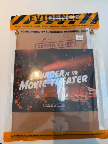 Cryptic killers: muder at the movie theater - detective game beschikbaar voor biedingen