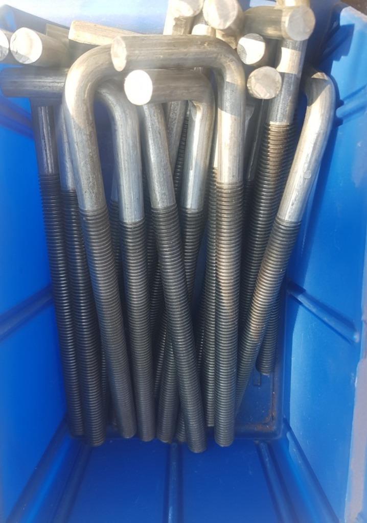 Partij GB muurplaat anker 200 x 50mm M12, Doe-het-zelf en Verbouw, Metalen, Nieuw, IJzer, Ophalen of Verzenden