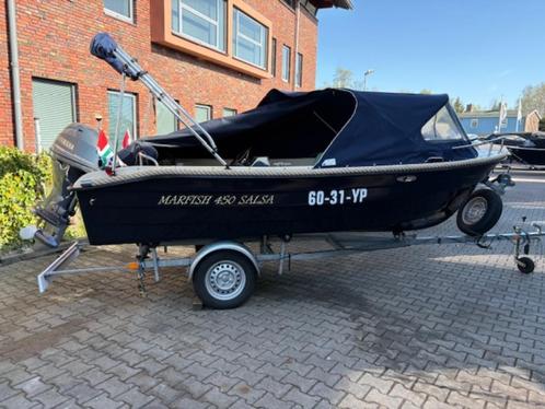 Marfish 450 met Yamaha F40 en trailer, Watersport en Boten, Sloepen, Gebruikt, 30 tot 50 pk, 3 tot 6 meter, Buitenboordmotor, Benzine