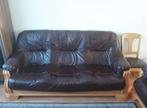 Lederen bankstel, Huis en Inrichting, Banken | Bankstellen, Ophalen, 250 tot 300 cm, Gebruikt, Hoekbank