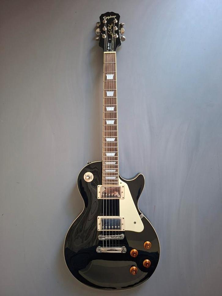 Epiphone Les Paul Standard Ebony, Muziek en Instrumenten, Snaarinstrumenten | Gitaren | Elektrisch, Gebruikt, Solid body, Epiphone