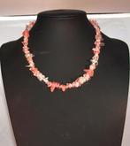 ketting van cherry quarts splitkralen 48 cm lang, Ophalen of Verzenden, Nieuw, Overige kleuren, Steen of Mineraal