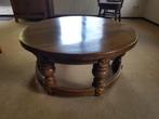 Eiken Salontafel, Ophalen, Gebruikt, 100 tot 150 cm, 50 tot 100 cm