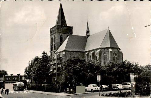 Ede N.H. Kerk autobus em auto´s  st 1967, Verzamelen, Ansichtkaarten | Nederland, Gelopen, Gelderland, 1960 tot 1980, Ophalen of Verzenden
