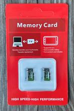Memory card Micro Sd 2x 128 MB incl adapters, Nieuw, Fotocamera, MicroSD, Minder dan 2 GB