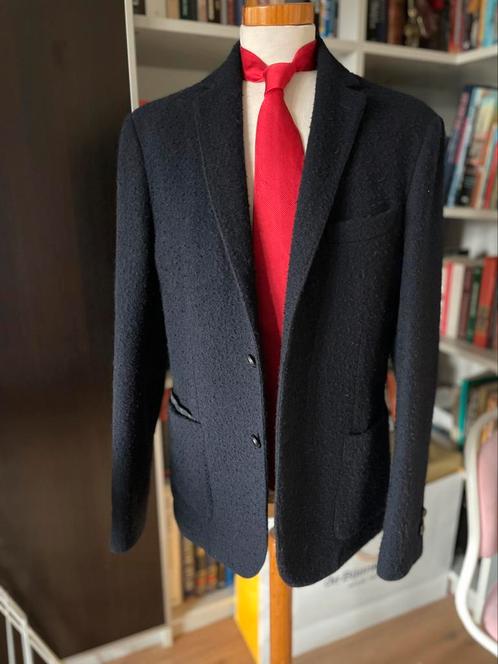 Italiaans handgemaakt ** Futuro ** jasje wol mt 52, Kleding | Heren, Kostuums en Colberts, Zo goed als nieuw, Maat 52/54 (L), Blauw