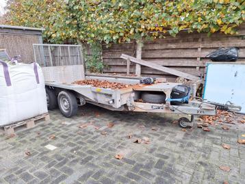 Ifor Williams 3500kg aanhanger, transporter + 3200 kg lier beschikbaar voor biedingen