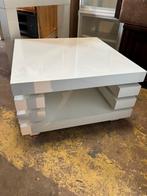 Hoogglans wit salontafel - 80x80x45H, Ophalen, 1025xe, 50 tot 100 cm, Zo goed als nieuw