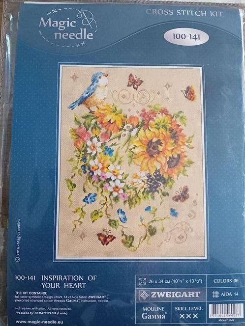 Borduurpakket Inspiration of your Heart, Hobby en Vrije tijd, Borduren en Borduurmachines, Nieuw, Borduurpakket, Ophalen of Verzenden