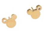 Mickey Mouse Stud Oorbellen Goud., Nieuw, Goud, Knopjes of Stekers, Overige materialen