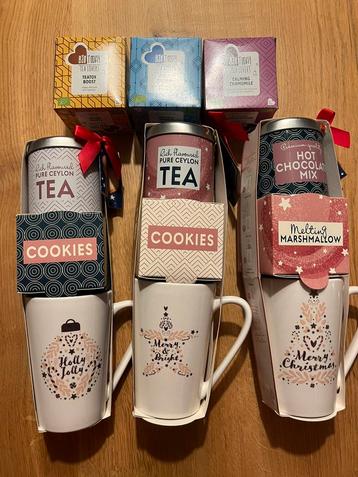 Kerstmokken sets met thee en chocolademelk 🎄🎁 🫖 Nieuw! beschikbaar voor biedingen