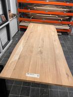 Massief eiken tafelblad 260x100cm., Nieuw, Plank, Ophalen of Verzenden, Minder dan 200 cm