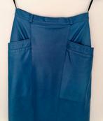 Leren rok zacht leer, Maat 38/40 (M), Blauw, Ophalen of Verzenden, Zo goed als nieuw