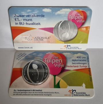 5 Euro coincard 2012 - Het Tulpen Vijfje - BU kwaliteit beschikbaar voor biedingen