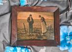 Oude Schilderij met Houten Lijst, Antiek en Kunst, Kunst | Schilderijen | Klassiek, Ophalen